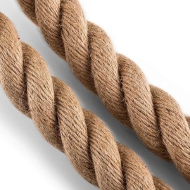 Uphill Sporting Jute Climbing Rope 15 Ft 36 Mm Thickness | Iron Handle U Shape Joot Climbing Rope