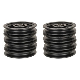 Nc Gym Machine Bearing Pulley (4 Inch) Black Wheel For Wire (Pack Of 4 8 12 16 20 24 28 32 36 40) (28)