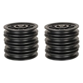 Nc Gym Machine Bearing Pulley (4 Inch) Black Wheel For Wire (Pack Of 4 8 12 16 20 24 28 32 36 40) (8)