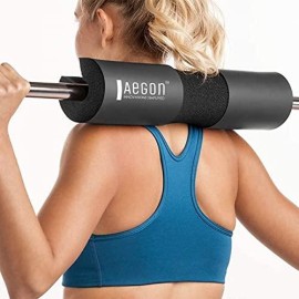 Aegon Barbell Pad | Thick Squat Foam Cushion | Weight Lifting Support For Neck Shoulder Back | Protective Pads For Smith Machine | Squats Hip Thrust Lunges