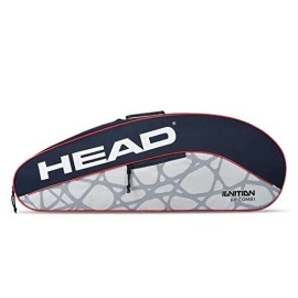 Head Ignition Pro 6R Polyester Badminton Kit Bag (Navy-Grey)