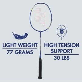 Yonex Graphite Voltric Lite 20I Badminton Racquet (G4, Dark Blue, 77 Grams, 30 Lbs Tension)