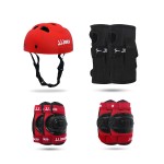 Jj Jonex Protective Set Skating And Cycling For Age 8 To 11 Years Skating Guard Combo (Medium, Red Full) (Myc)