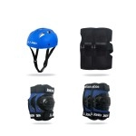 Jj Jonex Protective Set Skating And Cycling For Age 8 To 11 Years Skating Guard Combo (Medium, Blue Full) (Myc)