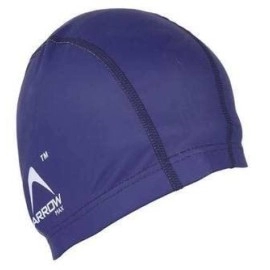 Swimming Cap Pu Waterproof Skin Friendly Fabric For Women Girls Men Boys Swim Cap For Long Hair | Anti Slip Silicone Swiming Cap Ideal For Everyday Use (Navy Blue)