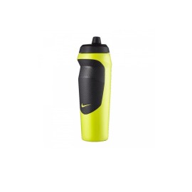 Nike Rubber Hypersport Bottle 20 Oz (Atomic Green/Black/Black/Atomic Green), 600 Milliliter - 600 Ml