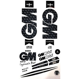 Ak Gm Cricket Bat Sticker Black Diamond Limited Edition