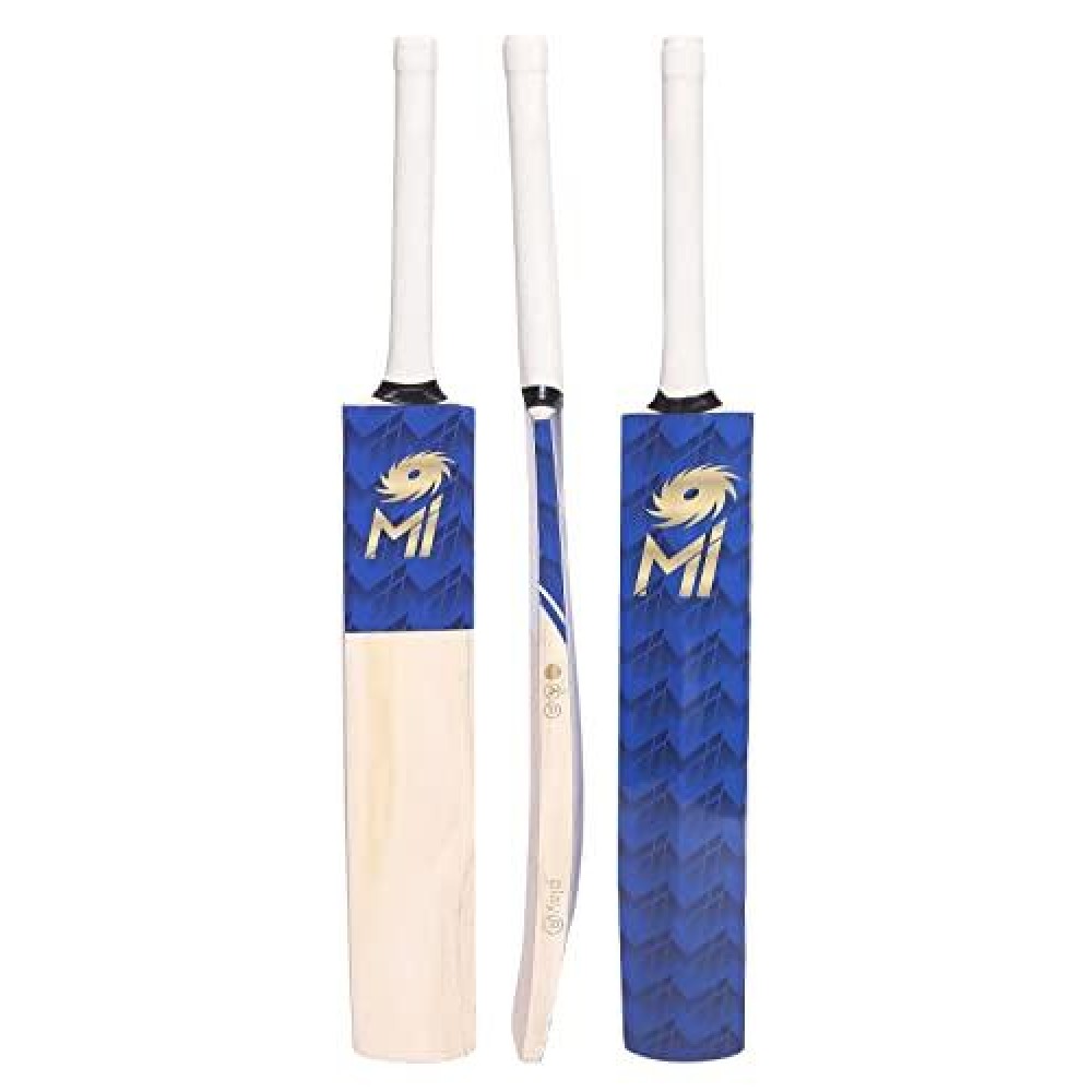 Playr X Mumbai Indians Extreme Tennis Popular Willow Bat Cricket (Size: 4)