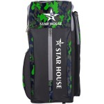 Star House Nylon Fabric Unique Design With Heavy Padded Cricket Kit Bag For Cricketers (Green)