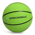 Arrowmax Basketball For Kids Junior Size For Children And Kids, Premium Rubber Material, For Kids 2 3 5 7 + Years Old, Size 3 (Green)