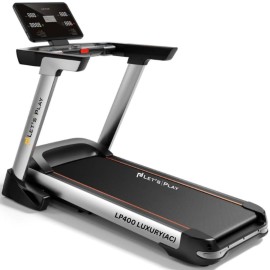 Lets Play Lp-400 6Hp Peak Ac Motor Automatic Incline Treadmill For Home Gym, Semi-Commercial Running Machine, 16 Preset Program, Max 180Kg User Weight, Max Speed 22 Km/Hr [5 Year Motor Warranty]