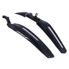 Emotorad Bicycle Mudguard Set Grey And Black With Front And Rear Fender Suitable For 26.5 And 27 Inches Wheels (Grey)