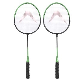 Arrowmax Professional Badminton Rackets Lightweight Badminton Racquets Set Of 2,Metal Alloy,2 Protect Case, For Beginners,Advanced Players, Men, Women, Boys, Girls, Kids (Pair-Steel-Youthsize)