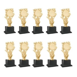 10 Pc Trophy 06 With Customization Logo For Events, Functions, Award (20 Cm)