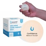 Unwynnd Stress Balls For Adults - Hand Exercise Ball For Stress Relief, Carpal Tunnel, & Arthritis For Hand Grip Strengthening - Anxiety Relief Physio Ball Fidget - Medium (1 Pcs) (Peach)