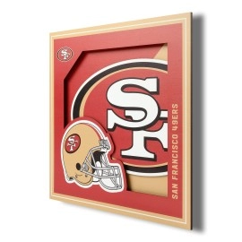 YouTheFan NFL San Francisco 49ers 3D Logo Series Wall Art - 12x12