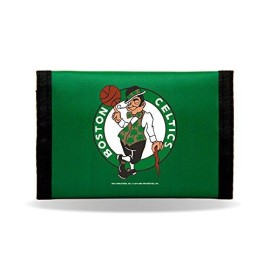 NBA Rico Industries Nylon Trifold Wallet, Boston Celtics,Team Color,3 x 5-inches