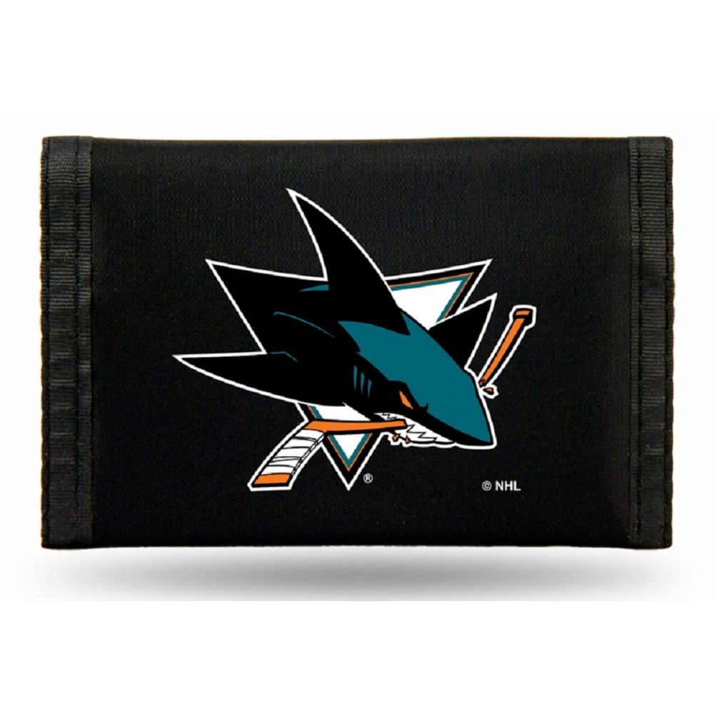 San Jose Sharks Wallet Nylon Trifold