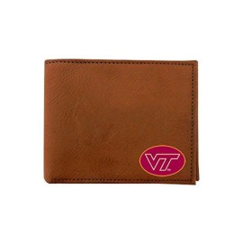 NCAA Virginia Tech Hokies Classic Football Wallet, One Size, Brown
