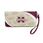 Littlearth womens NCAA Mississippi State Bulldogs Curve Zip Organizer Wallet, Team Color, 8