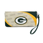 Littlearth NFL green Bay Packers curve Zip Organizer Wallet , Measures 8A wide, 4A tall and 1A deep