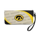 Littlearth womens NCAA Iowa Hawkeyes Curve Zip Organizer Wallet, Team Color, 8