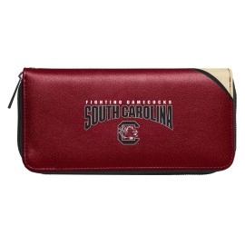 Littlearth womens NCAA South Carolina Fighting Gamecocks Curve Zip Organizer Wallet, Team Color, 8