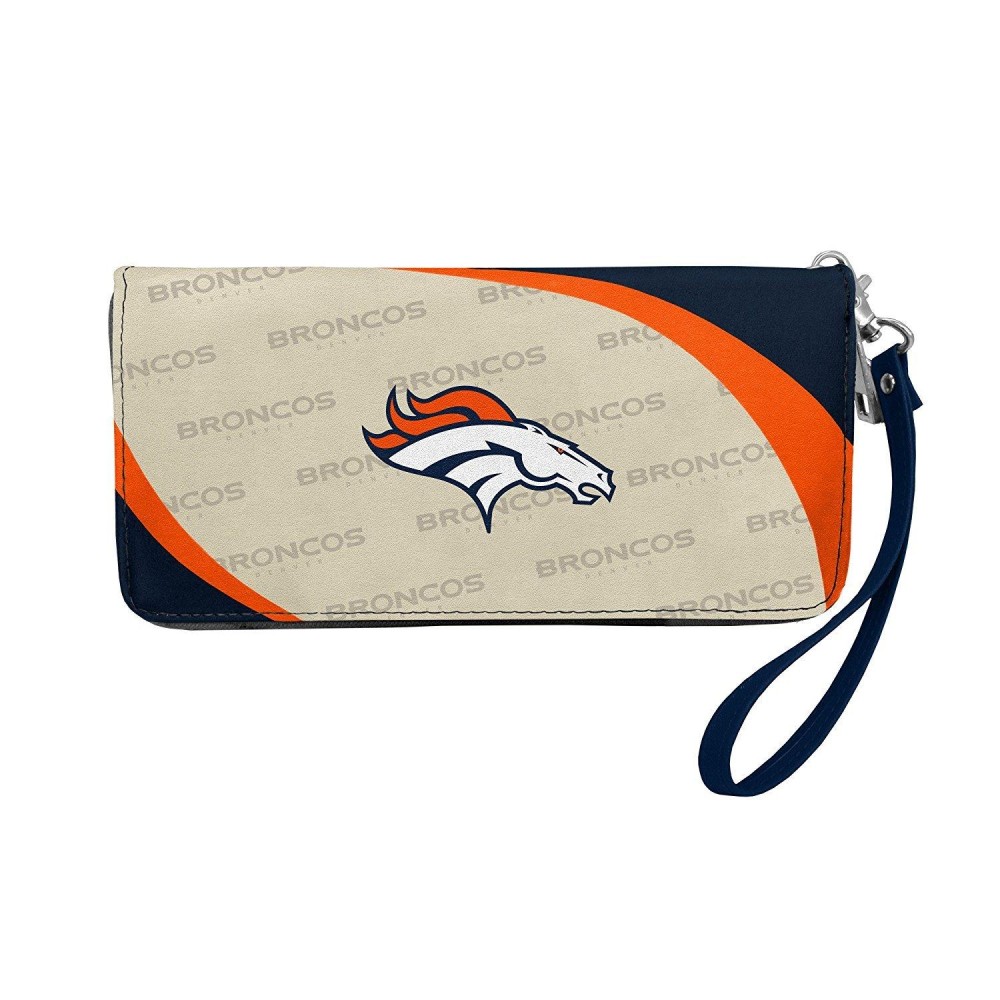 Littlearth Unisex-Adult NFL Denver Broncos Curve Zip Organizer, Team Color, 8