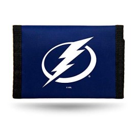 NHL Rico Industries Nylon Trifold Wallet, Tampa Bay Lightning