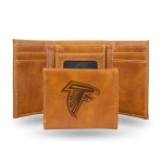 NFL Rico Industries Laser Engraved Trifold Wallet, Atlanta Falcons Team color, 325 x 4-inches