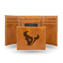 NFL Rico Industries Laser Engraved Trifold Wallet, Houston Texans