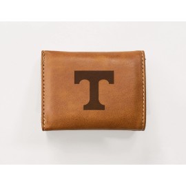 NCAA Rico Industries Unisex,Lightweight, Laser Engraved Trifold Wallet, Tennessee Volunteers, 3.25 x 4-inches, Brown