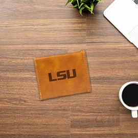 NCAA Rico Industries Laser Engraved Trifold Wallet, LSU Tigers, Brown