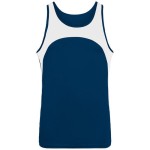 Adult Wicking Polyester Sleeveless Jersey with contrast Inserts - gOLD WHITE - S(D0102H7YLXP)