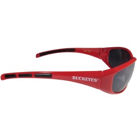 Siskiyou Sports NCAA Ohio State Buckeyes Wrap Sunglasses, Red