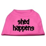 Mirage Pet Products 18-Inch Shed Happens Screen Print Shirts for Pets XX-Large Bright Pink