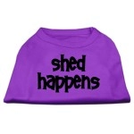 Mirage Pet Products 20-Inch Shed Happens Screen Print Shirts for Pets 3X-Large Purple