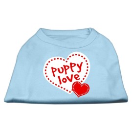 Mirage Pet Products 18-Inch Puppy Love Screen Print Shirt for Pets XX-Large Baby Blue