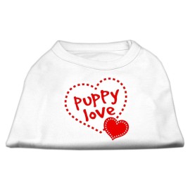 Mirage Pet Products 20-Inch Puppy Love Screen Print Shirt for Pets 3X-Large White