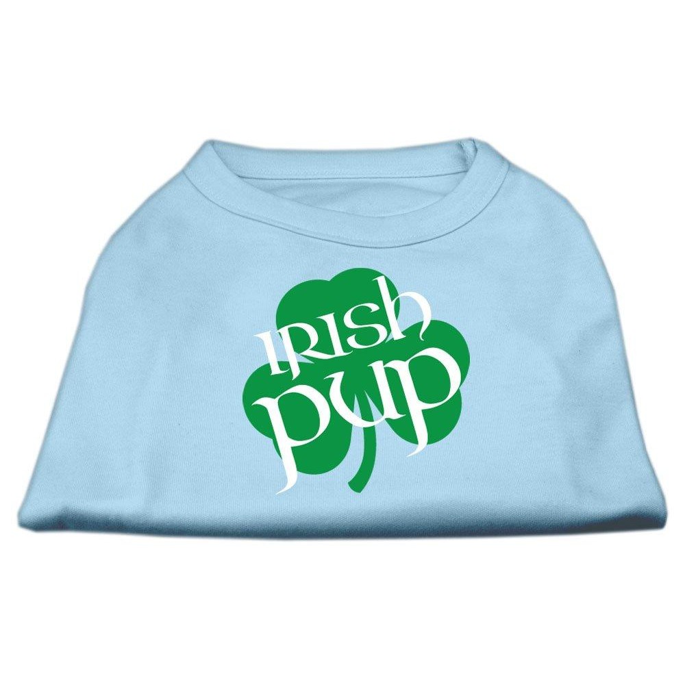 Mirage Pet Products 14-Inch Irish Pup Screen Print Shirt for Pets Large Baby Blue