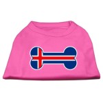 Mirage Pet Products Bone Shaped Iceland Flag Screen Print Shirts Bright Pink XL (16)