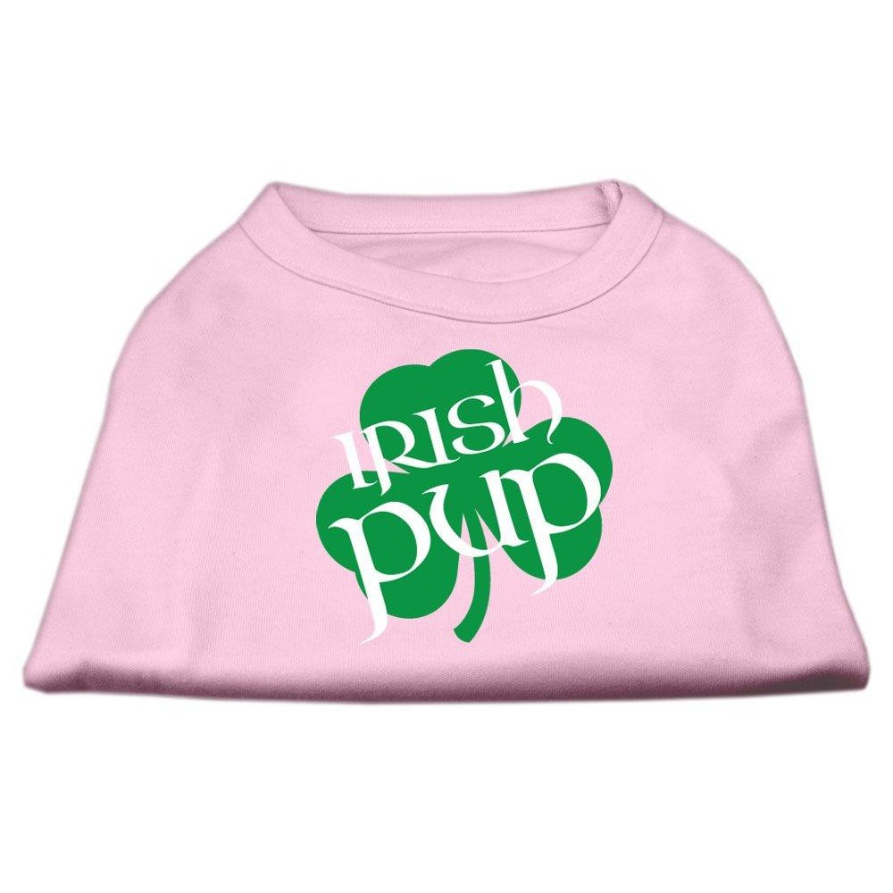 Mirage Pet Products 14-Inch Irish Pup Screen Print Shirt for Pets Large Light Pink