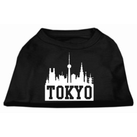 Mirage Pet Products 8-Inch Tokyo Skyline Screen Print Shirt for Pets X-Small Black