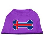 Mirage Pet Products Bone Shaped Iceland Flag Screen Print Shirts Purple XXL (18)