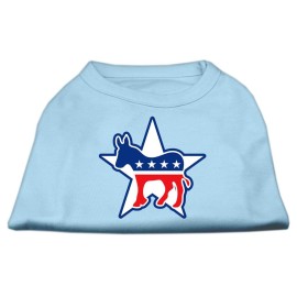 Mirage Pet Products 14-Inch Democrat Screen Print Shirt for Pets Large Baby Blue