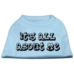 Mirage Pet Products 12-Inch Its All About Me Screen Print Shirts for Pets Medium Baby Blue