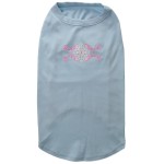 Mirage Pet Products 18-Inch Pink Snowflake Swirls Screenprint Shirts for Pets XX-Large Baby Blue