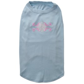 Mirage Pet Products 18-Inch Pink Snowflake Swirls Screenprint Shirts for Pets XX-Large Baby Blue