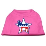 Mirage Pet Products 8-Inch Democrat Screen Print Shirt for Pets X-Small Bright Pink