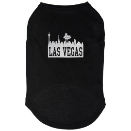 Mirage Pet Products 16-Inch Las Vegas Skyline Screen Print Shirt for Pets X-Large Black